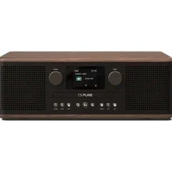 Pure Audio-- Classic C-D6 - Coffee Black Walnut - CD-Player DAB+ Radio with Bluetooth - High Quality Digital Radio - Avvenice