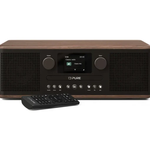 Pure Audio-- Classic C-D6 - Coffee Black Walnut - CD-Player DAB+ Radio with Bluetooth - High Quality Digital Radio - Avvenice