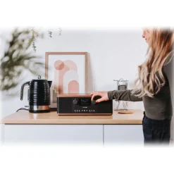 Pure Audio-- Classic C-D6 - Coffee Black Walnut - CD-Player DAB+ Radio with Bluetooth - High Quality Digital Radio - Avvenice