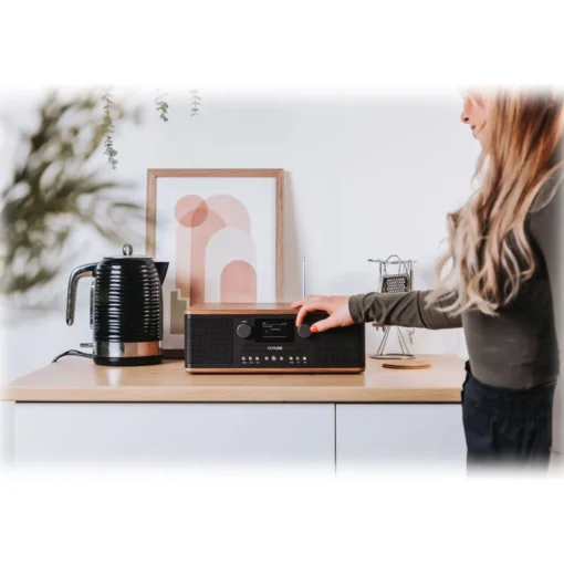 Pure Audio-- Classic C-D6 - Coffee Black Walnut - CD-Player DAB+ Radio with Bluetooth - High Quality Digital Radio - Avvenice