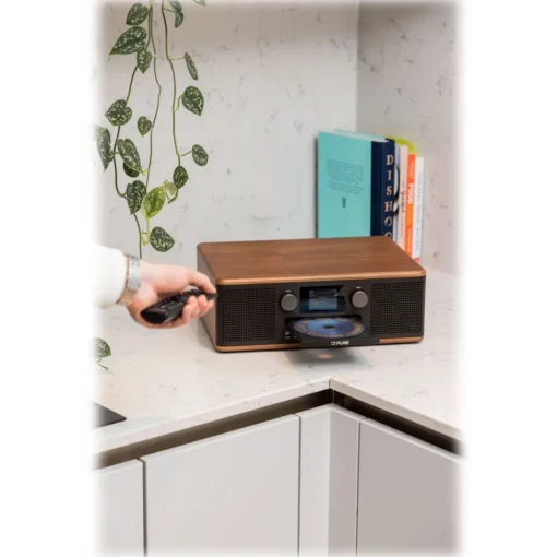 Pure Audio-- Classic C-D6 - Coffee Black Walnut - CD-Player DAB+ Radio with Bluetooth - High Quality Digital Radio - Avvenice