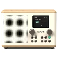 Pure Audio-- Classic H4 - Cotton White Oak - Digital Kitchen Radio with Bluetooth - High Quality Digital Radio - Avvenice