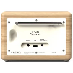 Pure Audio-- Classic H4 - Cotton White Oak - Digital Kitchen Radio with Bluetooth - High Quality Digital Radio - Avvenice