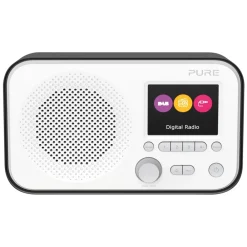Pure Audio-- Elan E3 - Black - Portable DAB/DAB+ and FM Radio with Colour Display - High Quality Digital Radio - Avvenice