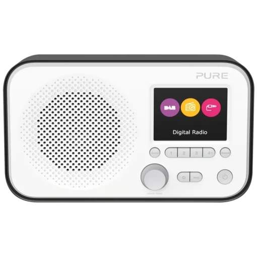 Pure Audio-- Elan E3 - Black - Portable DAB/DAB+ and FM Radio with Colour Display - High Quality Digital Radio - Avvenice