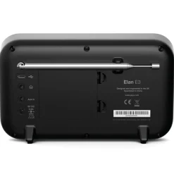 Pure Audio-- Elan E3 - Black - Portable DAB/DAB+ and FM Radio with Colour Display - High Quality Digital Radio - Avvenice