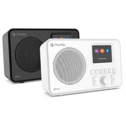 Pure Audio-- Elan One - White - Portable DAB+ Radio with Bluetooth - High Quality Digital Radio - Avvenice