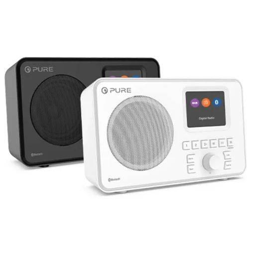 Pure Audio-- Elan One - White - Portable DAB+ Radio with Bluetooth - High Quality Digital Radio - Avvenice