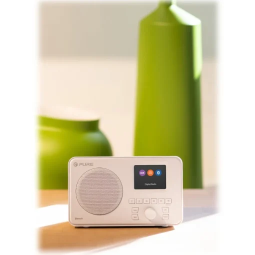 Pure Audio-- Elan One - White - Portable DAB+ Radio with Bluetooth - High Quality Digital Radio - Avvenice