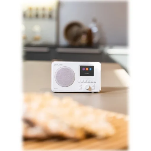 Pure Audio-- Elan One - White - Portable DAB+ Radio with Bluetooth - High Quality Digital Radio - Avvenice