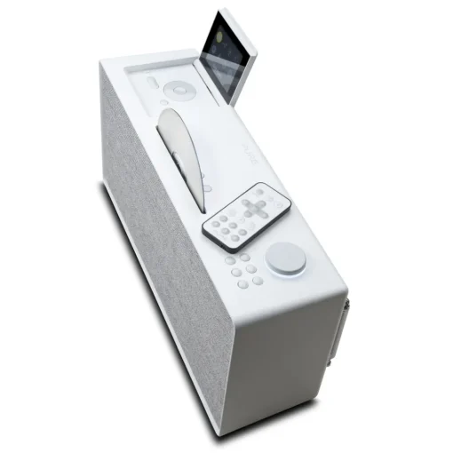 Pure Audio-- Evoke Home - Cotton White - All-in-One Music System - High Quality Digital Radio - Avvenice
