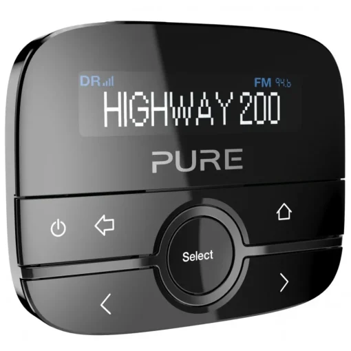 Pure Audio-- Highway 200 - In-Car DAB/DAB+ Radio Adapter with Music via Aux-In - High Quality Digital Radio - Avvenice