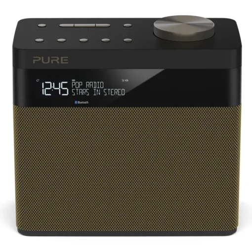 Pure Audio-- Pop Maxi S - Gold - Stereo DAB Digital and FM Radio with Bluetooth - High Quality Digital Radio - Avvenice