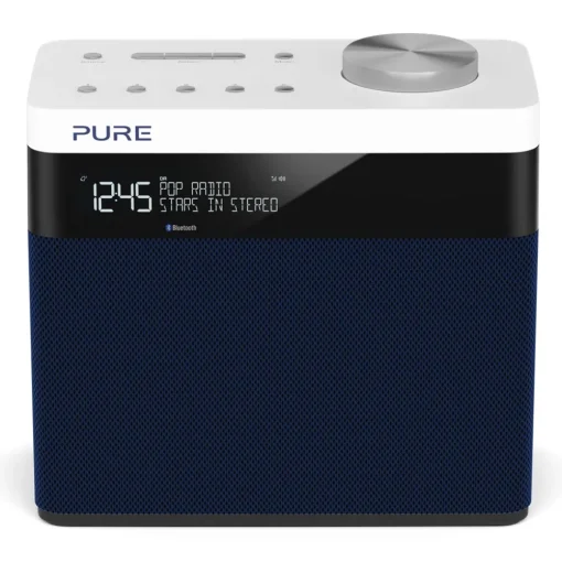 Pure Audio-- Pop Maxi S - Navy - Stereo DAB Digital and FM Radio with Bluetooth - High Quality Digital Radio - Avvenice