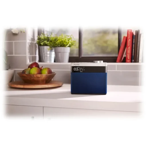 Pure Audio-- Pop Maxi S - Navy - Stereo DAB Digital and FM Radio with Bluetooth - High Quality Digital Radio - Avvenice