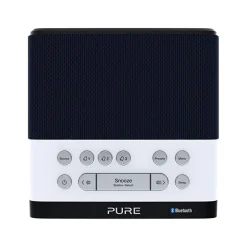 Pure Audio-- Siesta Rise S - Navy - Bedside DAB+/FM Alarm Clock Radio with Bluetooth - High Quality Digital Radio - Avvenice