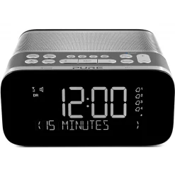 Pure Audio-- Siesta S6 - Graphite - Premium DAB+/FM Alarm Clock Radio with Bluetooth and CrystalVue+ - High Quality Digital Radio - Avvenice