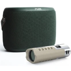 Pure Audio-- Woodland Explorer Pack - Light Brown - Mobile Speaker - High Quality Digital Radio - Avvenice
