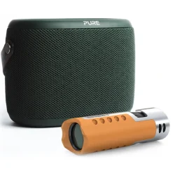 Pure Audio-- Woodland Explorer Pack - Sunset Orange - Mobile Speaker - High Quality Digital Radio - Avvenice