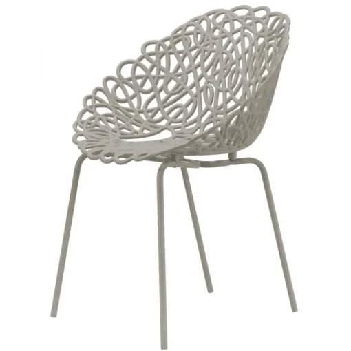 Qeeboo Furnishings-- Bacana Chair Indoor/Outdoor Set of 2 Pieces - Dove Grey - Chair by Estudio Campana - Furnishing - Home - Avvenice