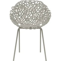 Qeeboo Furnishings-- Bacana Chair Indoor/Outdoor Set of 2 Pieces - Dove Grey - Chair by Estudio Campana - Furnishing - Home - Avvenice