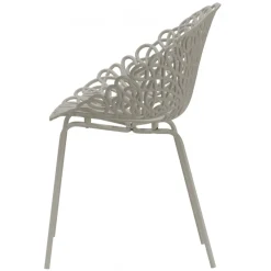 Qeeboo Furnishings-- Bacana Chair Indoor/Outdoor Set of 2 Pieces - Dove Grey - Chair by Estudio Campana - Furnishing - Home - Avvenice