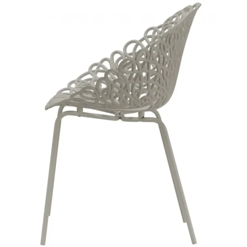 Qeeboo Furnishings-- Bacana Chair Indoor/Outdoor Set of 2 Pieces - Dove Grey - Chair by Estudio Campana - Furnishing - Home - Avvenice