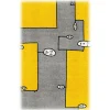 Qeeboo Furnishings-- Carpet Dog Yellow Rectangular - Rectangular - Carpet by Andrea Branzi - Furnishing - Home - Avvenice