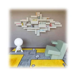 Qeeboo Furnishings-- Carpet Dog Yellow Rectangular - Rectangular - Carpet by Andrea Branzi - Furnishing - Home - Avvenice