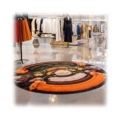 Qeeboo Furnishings-- Carpet Glitch Round Half - Round Half - Carpet by Richard Hutten - Furnishing - Home - Avvenice
