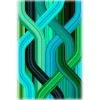 Qeeboo Furnishings-- Carpet Wave Green Rectangular - Rectangular - Carpet by Richard Hutten - Furnishing - Home - Avvenice