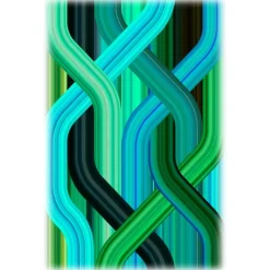 Qeeboo Furnishings-- Carpet Wave Green Rectangular - Rectangular - Carpet by Richard Hutten - Furnishing - Home - Avvenice