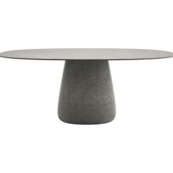 Qeeboo Furnishings-- Cobble Table Top 190 cm Gress Stoneware - Grey Mix - Table by Elisa Giovannoni - Furnishing - Home - Avvenice