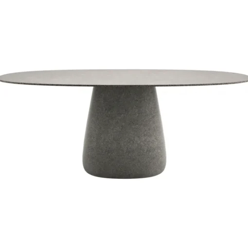 Qeeboo Furnishings-- Cobble Table Top 190 cm Gress Stoneware - Grey Mix - Table by Elisa Giovannoni - Furnishing - Home - Avvenice