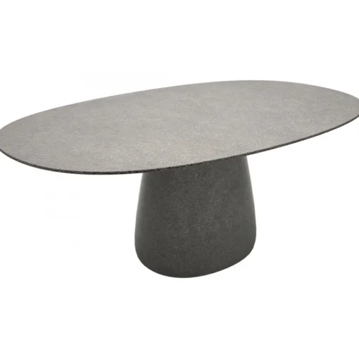 Qeeboo Furnishings-- Cobble Table Top 190 cm Gress Stoneware - Grey Mix - Table by Elisa Giovannoni - Furnishing - Home - Avvenice