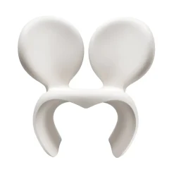 Qeeboo Furnishings-- Don’t F**K With The Mouse Armchair - White - Armchair by Ron Arad - Furnishing - Home - Avvenice
