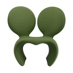 Qeeboo Furnishings-- Don’t F**K With The Mouse Armchair (Fabric) - Dark Green - Armchair by Ron Arad - Furnishing - Home - Avvenice