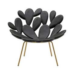 Qeeboo Furnishings-- Filicudi Armchair - Black Brass - Armchair by Marcantonio - Furnishing - Home - Avvenice
