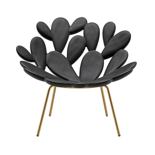 Qeeboo Furnishings-- Filicudi Armchair - Black Brass - Armchair by Marcantonio - Furnishing - Home - Avvenice