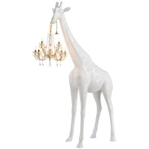 Qeeboo Lighting & Lamps-- Giraffe in Love M - White - Chandelier by Marcantonio - Lighting - Home - Avvenice