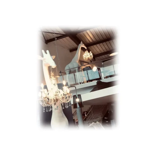 Qeeboo Lighting & Lamps-- Giraffe in Love M - White - Chandelier by Marcantonio - Lighting - Home - Avvenice