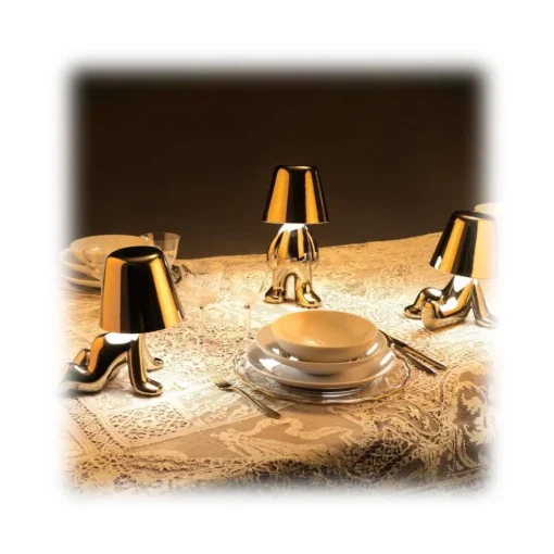 Qeeboo Lighting & Lamps-- Golden Brothers Sam - Gold - Chandelier by Stefano Giovannoni - Lighting - Home - Avvenice