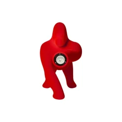 Qeeboo Lighting & Lamps-- Kong XS Velvet Finish - Red - Free Standing Lamp by Stefano Giovannoni - Lighting - Home - Avvenice