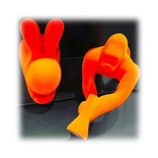 Qeeboo Lighting & Lamps-- Kong XS Velvet Finish - Red - Free Standing Lamp by Stefano Giovannoni - Lighting - Home - Avvenice