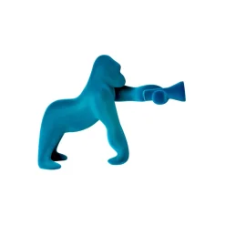 Qeeboo Lighting & Lamps-- Kong XS Velvet Finish - Light Blue - Free Standing Lamp by Stefano Giovannoni - Lighting - Home - Avvenice