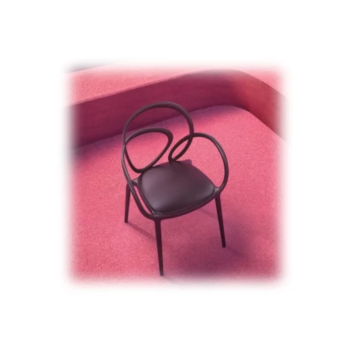 Qeeboo Furnishings-- Loop Chair with Cushion Set of 2 Pieces - Sage Green - Chair by Front - Furnishing - Home - Avvenice