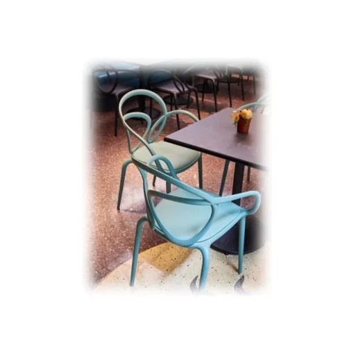 Qeeboo Furnishings-- Loop Chair with Cushion Set of 2 Pieces - Sage Green - Chair by Front - Furnishing - Home - Avvenice