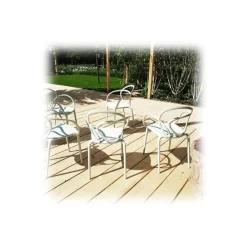Qeeboo Furnishings-- Loop Chair Without Cushion Set of 2 Pieces - Black - Chair by Front - Furnishing - Home - Avvenice