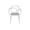 Qeeboo Furnishings-- Loop Chair Without Cushion Set of 2 Pieces - White - Chair by Front - Furnishing - Home - Avvenice