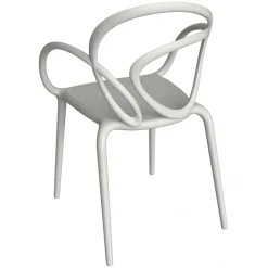 Qeeboo Furnishings-- Loop Chair Without Cushion - Set of 2 Pieces - White - Chair by Front - Furnishing - Home - Avvenice